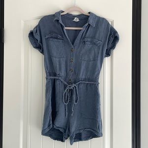 Nicole Miller Denim Romper